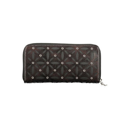 Cardholder Wallet by Desigual for women in polyethylene black presents a architectural silhouette from the Polyethylene Cardholder Wallet collection, showcasing architectural card-organization coin-purse for a architectural finish.