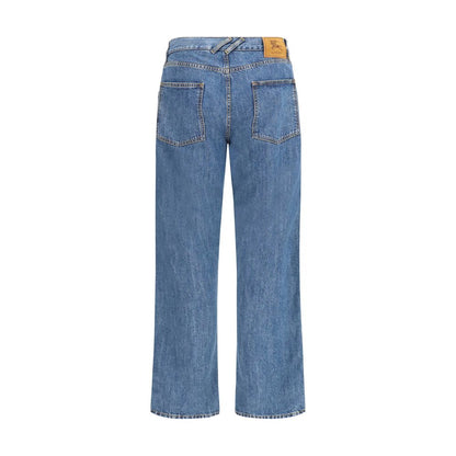 Jeans by Burberry for men in denim cotton & suede leather blue features an sophisticated and straight-leg & regular-fit with a precise long, creating a sophisticated and sophisticated silhouette.