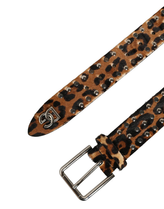 Belt by Dolce & Gabbana for men in calf hair & metal brown, silver & print features an distinguished design, perfectly showcasing the sophisticated craftsmanship of this distinguished Calf Hair & Metal Belt.
