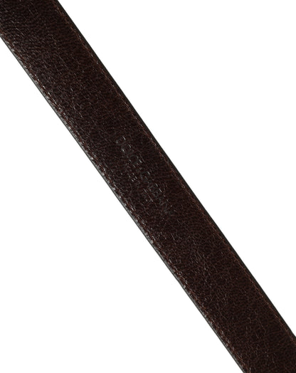 Dolce & Gabbana Calf Leather Belt - Brown Gold