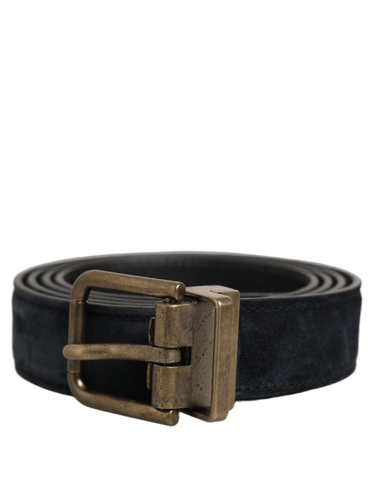 Dolce & Gabbana Calf Leather Belt - Black Gold