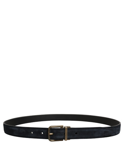 Dolce & Gabbana Calf Leather Belt - Black Gold