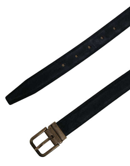 Dolce & Gabbana Calf Leather Belt - Black Gold