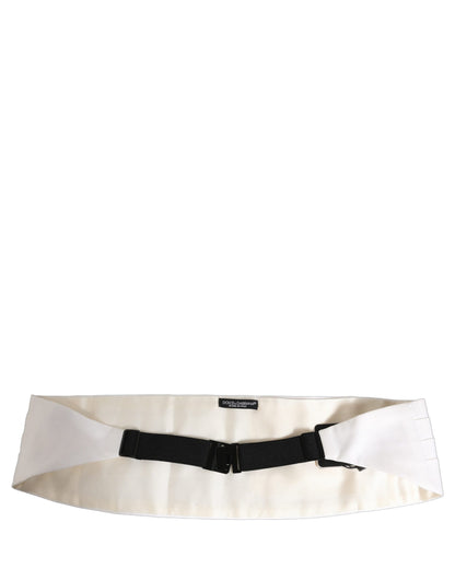 Dolce & Gabbana Cotton Cummerbund - White