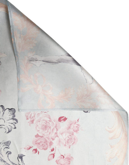 Scarf by Dolce & Gabbana for men in silk multicolor & floral features a timeless silhouette, artfully capturing the essence of the timeless Silk Foulard Scarf design for a sophisticated look.