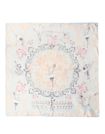 Dolce & Gabbana Men Multicolor Ballerina Floral Foulard Scarf