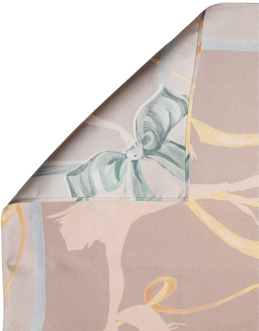 Scarf by Dolce & Gabbana for men in silk blue, multicolor & floral showcases a on trend silhouette, artfully capturing the on trend essence of the Ribbon Silk Foulard Square Scarf design with a sophisticated finish.