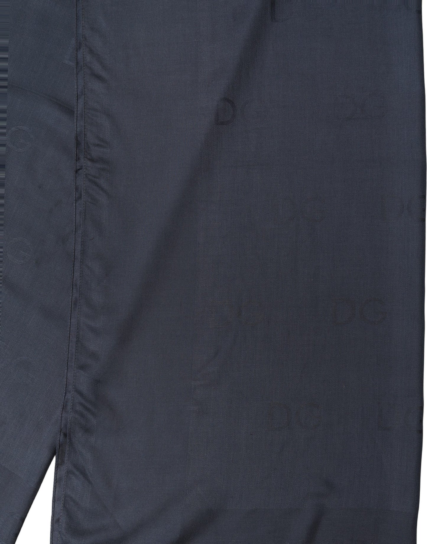 Dolce & Gabbana Dark Blue Modal Frayed Edge Lace Stole Scarf