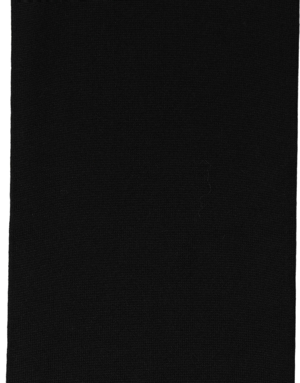 Dolce & Gabbana Black Wool Knitted Neck Shawl Foulard Scarf