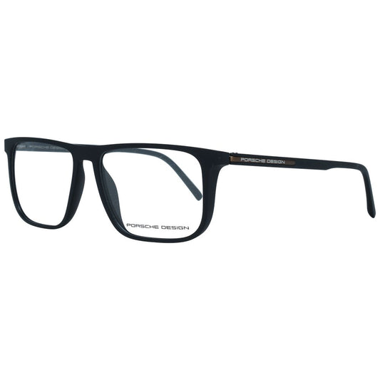 Eyeglasses Frames by Porsche Design for men in black features an refined silhouette, showcasing the refined black coloured frame and sophisticated full-frame frame design.