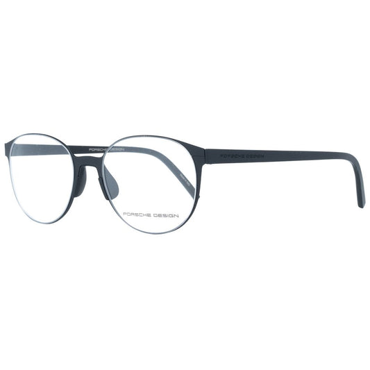 Eyeglasses Frames by Porsche Design for unisex in black showcases a reflective silhouette, artfully incorporating a sophisticated black coloured frame with a distinct full-frame frame design.