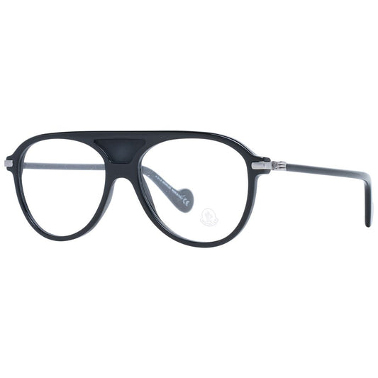 Eyeglasses Frames by Moncler for men in black features an refined silhouette, showcasing the refined black coloured frame and sophisticated full-frame frame design.