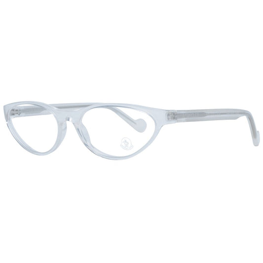 Eyeglasses Frames by Moncler for women in plastic and beige showcases a refined silhouette, detailed with a cream coloured frame finish and a sophisticated full-frame frame design.