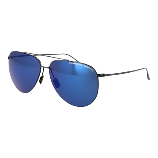 Sunglasses by Porsche Design for unisex in black features an timeless full-rim frame design with black coloured frame frames and mirrored category-3-dark-tint lens for a timeless finish.