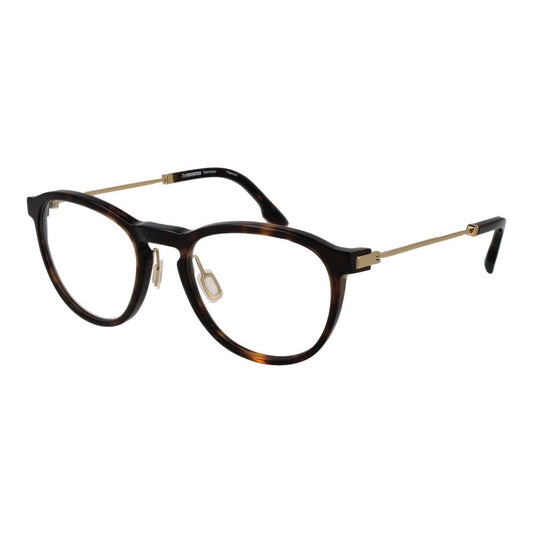 Eyeglasses Frames by Rodenstock for men in cellulose acetate brown features an refined silhouette, showcasing the refined brown coloured frame and sophisticated full-frame frame design.