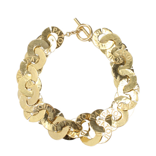 Necklace by Patou for women in cotton gold features an resplendent silhouette, showcasing a sophisticated from the Women's Gold Brass Necklace collection for a resplendent finish.