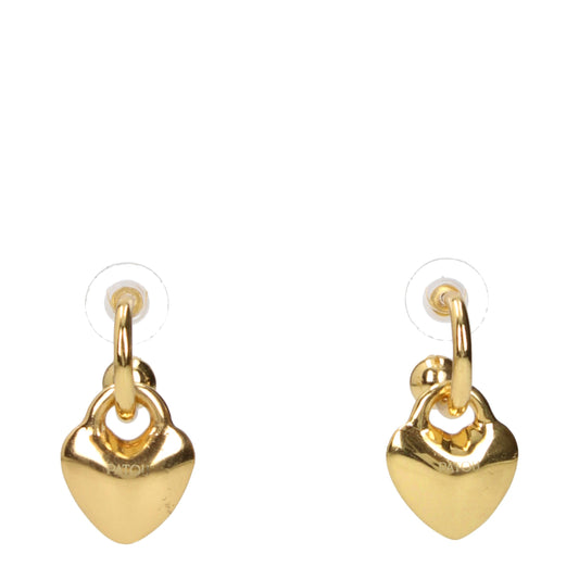 Earrings by Patou for women in cotton gold showcases a artisanal silhouette, artfully capturing the essence of Women's Gold Brass Earrings with its exquisite .