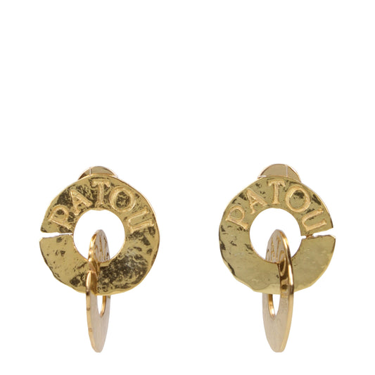 Earrings by Patou for women in silk gold presents a exquisite silhouette, showcasing a exquisite from the Women's Gold Brass Earrings collection for a truly exquisite finish.