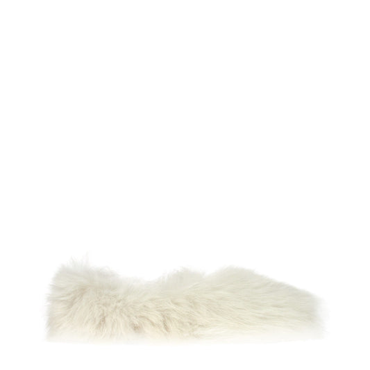 Slippers by Jil Sander for women in fur white features an timeless Women's Fur Slippers aesthetic, defined by a and a refined .