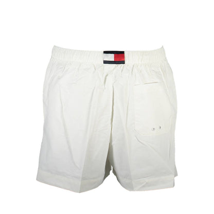 Tommy Hilfiger White Nylon Men's Swimwear