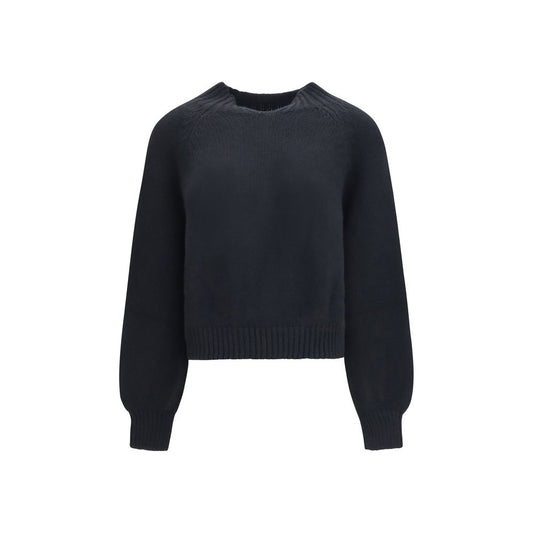 Khaite Black Cashmere Sweatshirt