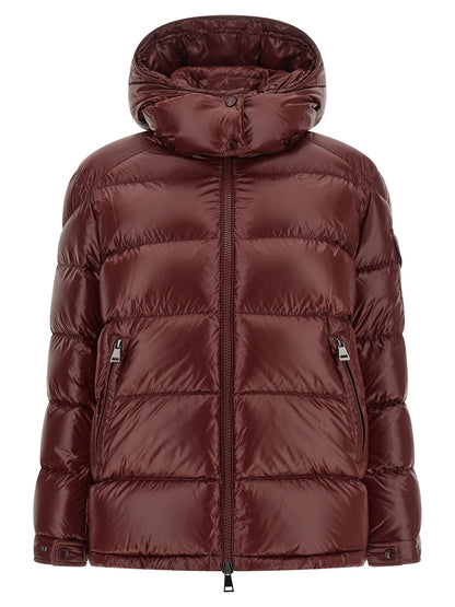 Moncler Bordeaux Polyamide Full-Length Jacket