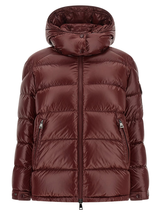Moncler Women's Down Polyamide Felt Hooded Puffer Jacket - Bordeaux
