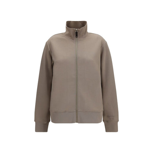 Sweatshirt by S Max Mara for women in cotton polyester beige features an enviable silhouette, showcasing a premium and refined high-neck neckline for a truly enviable finish.