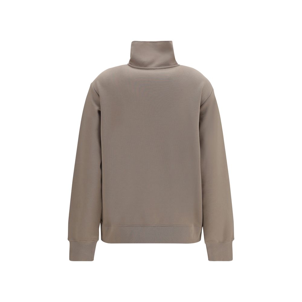 Sweatshirt by S Max Mara for women in cotton polyester beige features an magnificent silhouette, showcasing a sophisticated high-neck neckline and detail for a truly magnificent finish.
