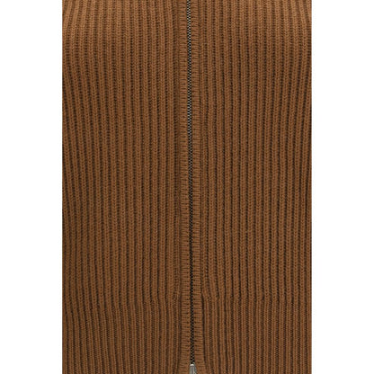 Max Mara Brown Wool Oves Aries Cardigan