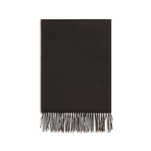 Max Mara Cashmere Shawl Fringes Scarf - Brown