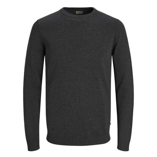 Sweatshirt by Jack Jones for men in cotton gray presents a smart casual silhouette, featuring a smart casual round crew neckline and for a sophisticated look.