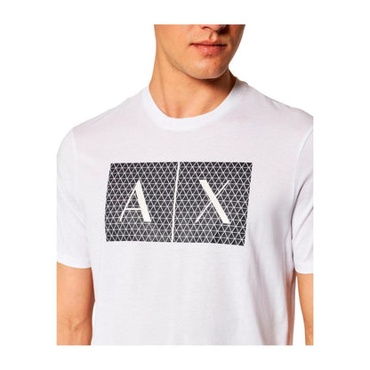 Armani Exchange White Cotton T-Shirt
