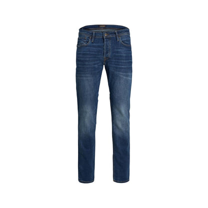 Jack Jones Blue Cotton Skinny Jeans