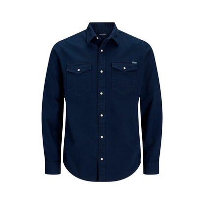 Jack Jones Blue Denim Shirt