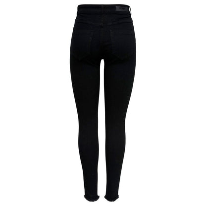 Only Black Cotton Skinny Jeans