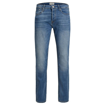 Jack Jones Blue Cotton Skinny Jeans