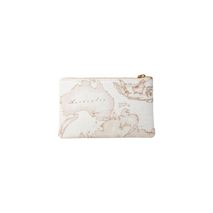 Alviero Martini Prima Classe White Cotton Clutch Bag