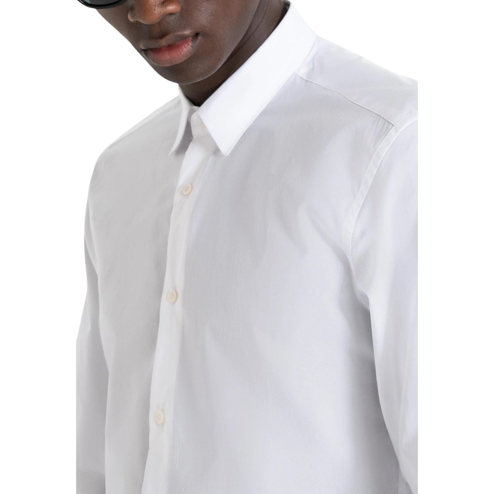 Antony Morato White Cotton Dress Shirt