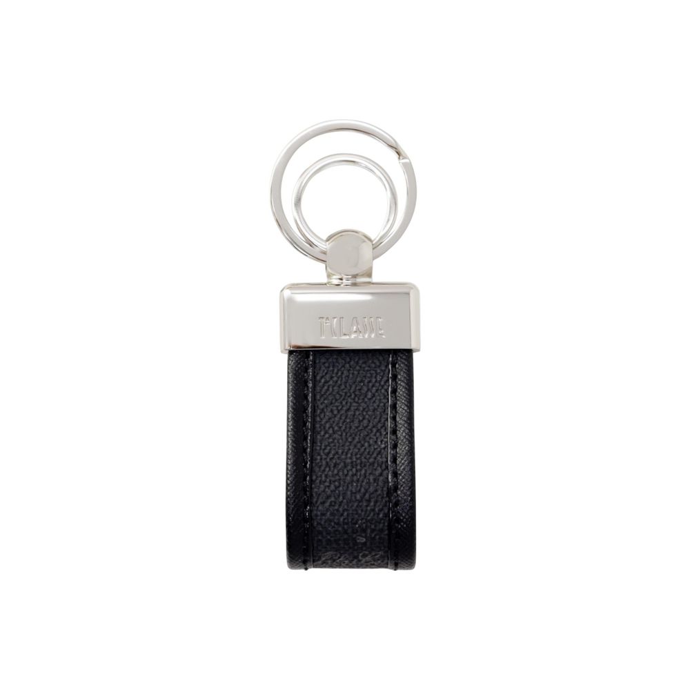 Alviero Martini Prima Classe Black Leather Keychain