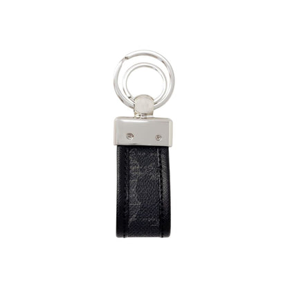 Alviero Martini Prima Classe Black Leather Keychain