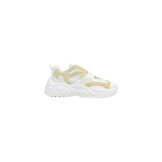Sneakers by Armani Exchange for women in polyester leather white features an fashionable silhouette, showcasing the premium Women's Chunky Polyester Leather Sneakers in a fashionable chunky style that offers a fashionable finish for refined style.
