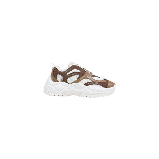 Sneakers by Armani Exchange for women in polyester leather bicolour, patterned & signature features an fashionable silhouette, showcasing the premium Women's Chunky Polyester Leather Sneakers in a fashionable chunky style that offers a fashionable finish for refined style.