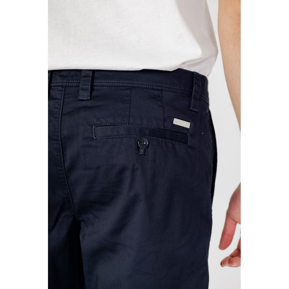 Armani Exchange City Men's Regular Fit Stretch Polyester Cotton Bermuda Shorts - Blue