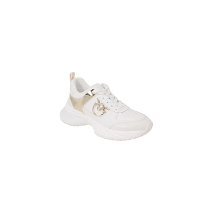 PINKO White Leather Sneakers