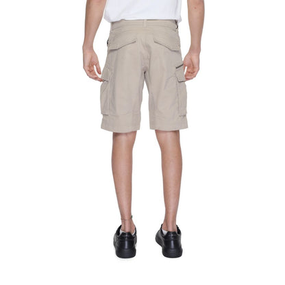 Replay Beige Cotton Bermuda Shorts