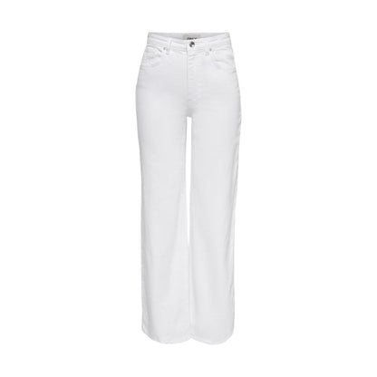 Only White Cotton Relaxed Fit Jeans