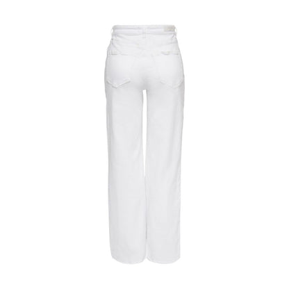 Only White Cotton Relaxed Fit Jeans