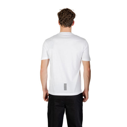 EA7 Emporio Armani White Cotton T-Shirt