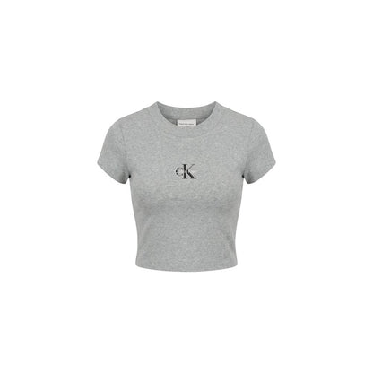 Calvin Klein Jeans Gray Cotton T-Shirt